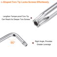 thumbnail image 4 of T40 Clé Torx à Long Bras Inviolable, Surface en Acier Chromé S2, 4 of 7