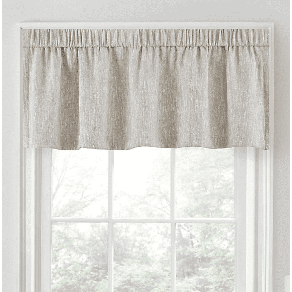 Quinn Blackout Tailored Window Valance in Linen - Walmart.com - Walmart.com