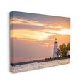 thumbnail image 3 of Nautical Lighthouse Sunset Horizon Coastal Photograph Gallery Wrapped Canvas Print Wall Art, 3 of 7