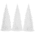 thumbnail image 1 of 3pcs Acrylic Clear Christmas Light Up Tree Tabletop Led Christmas Tree Glitter Decor Night Light For Party Centerpiece Present, 1 of 8