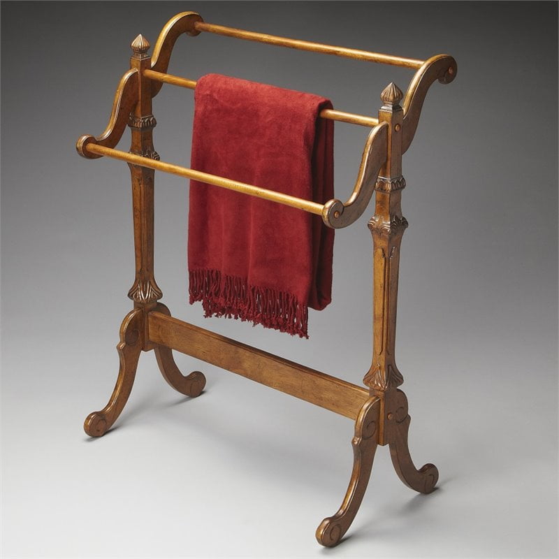 Beaumont Lane Blanket Rack in Vintage Oak