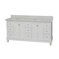 thumbnail image 4 of Bella 72" Double Bathroom Vanity with White Cabinet and Quartz Top, 4 of 6