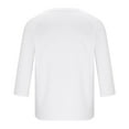 thumbnail image 4 of 3/4 Sleeve Shirt Men Button Henley Baseball T-Shirts 2025 Fall Casual Cotton Sport Athletic Jersey Tee Tops, 4 of 4