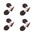 thumbnail image 1 of Guardurnaity 4 piezas añaden un toque de clase a los botones de cierre de palanca de abrigo Accesorios de disfraces café oscuro, 1 of 6