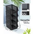 thumbnail image 3 of Contenedores de almacenamiento apilables Skywin TidyFriend, paquete de 4, negros, 3 of 7