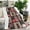 Red Plaid Dog, variant on Red Plaid Dog Jigsaw Puzzle Blanket,Comfortable Soft Flannel Throw Blanket,All Season,Warm Lightweight Blankets for Sofa Bed Couch Living Room Chair,60"x80"(150x200cm)