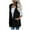 Black, variant on Fesfesfes Womens Casual Fleece Vest Solid Color Outerwear Winter Warm Plush Cardigan Comfy Sleeveless Coat With Pockets