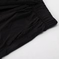 thumbnail image 6 of Men's Casual Shorts Sec Shorts Beach Wedding Men with Pockets Flashy Tie 4 8 Active Fuzzy Compression Cool for Men's Summer Fashion Thin Five Quarter Pants Solid Color Black 3XL, 6 of 6