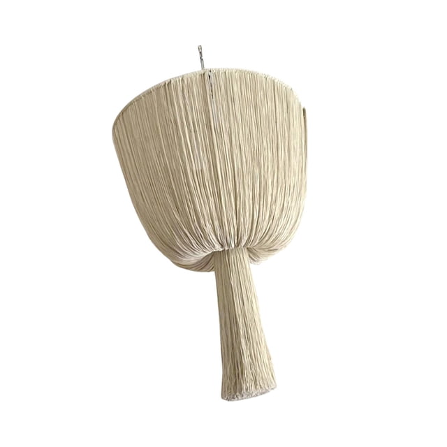 Pantalla de lámpara tejida a mano Pantalla de lámpara de macramé con borlas Cubierta de luz colgante para Estilo C