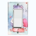 thumbnail image 1 of Metal Light Switch Wall Plate Outlet Cover (Love Friend Purple Teddy Bear Heart Pillow - Single Rocker), 1 of 2