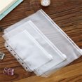 thumbnail image 4 of pitrice 10 Pieces Zipper Pouch Container Convenient PVC Documents Pouches Document Holding Bag Storage Containers for Home Office School A6 Transparent, 4 of 5