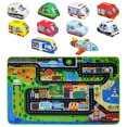 thumbnail image 5 of Dr.Rapeti Soft Toy Car Set for Baby Infant Toddler Kid 1 Play Mat 10 Soft Toy Cars 47x30inches Washable Gift, 5 of 11