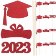 thumbnail image 1 of 15pcs Graduation Party Decorations Glitter Graduation Picks Party Vase Decorations Grad Table Decor, 1 of 8