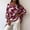 Red, variant on QUNYINEY Gradient Womens Oversized Tee Shirts 3/4 Sleeve Summer Tunic Tops Crew Neck Relaxed Fit Casual Pullover Tops for Women