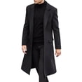 thumbnail image 1 of Winter Men Trench Coat Long Overcoat Jacket Formal Smart Outerwear, 1 of 3