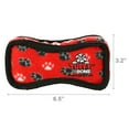 thumbnail image 6 of Tuffy Jr Bone2 Red Paw Durable Plush Dog Toy, 6 of 8
