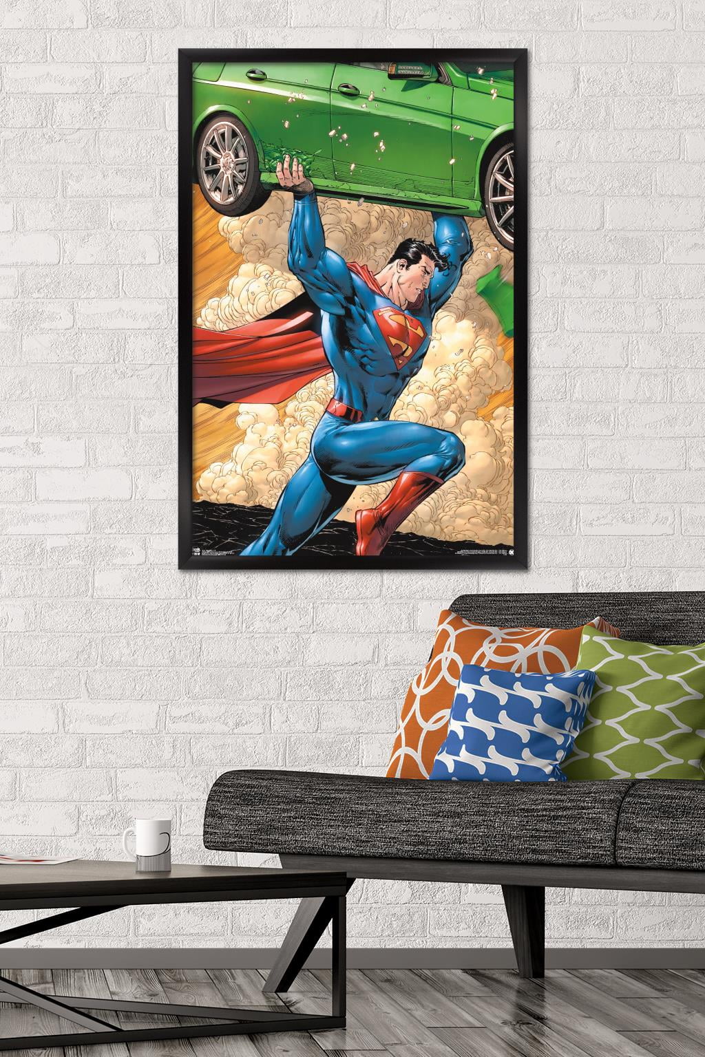 DC Comics - Superman - Car Wall Poster, 22.375" x 34", Framed