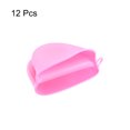 thumbnail image 3 of Uxcell 12Pcs Pink Mini Oven Mitts Heat Resistant Pot Holder Pinch Grips, 3 of 6