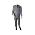 thumbnail image 2 of Men Apollo King Double Breasted Suit Classic Peak Lapel Soft Blend DM23 Gray, 2 of 9