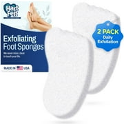 HartFelt Foot Scrub Exfoliating Skin Care Sponge Pad, , Smooth Heals and Toes for Pedicure Feel, 2 Count