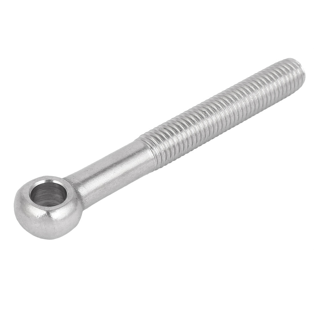 M12 x 100mm 10mm Eye Inner Dia 304 Stainless Steel Swing Bolt Silver