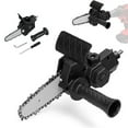 thumbnail image 2 of Electric Drill Converter Into Electric Saw with 4 Inch Chain Mini Handheld Chain Saw Conversion Bracket Black,black, 2 of 8