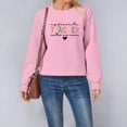thumbnail image 2 of Clearance! Yajing Oversized Sweatshirt for Women Crewneck Sweatshirts Women Fleece Sweatshirt Funny Teacher Life Crewneck Pullover Tops Casual Mama Sweater S Pink, 2 of 6
