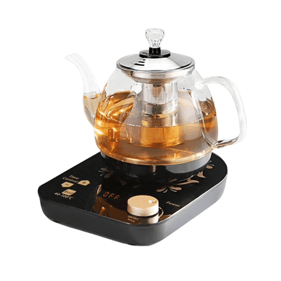 Professional multi-functional glass teapot 800ml fast heating, cooking and brewing integrated electric kettle with stainless steel filter