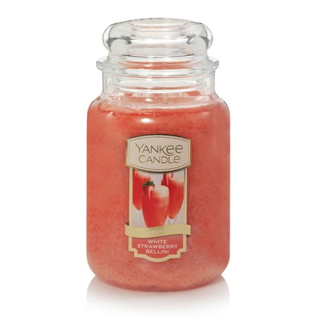 Yankee Candle White Strawberry Bellini Sunday Brunch Collection - Large Classic Jar Candle
