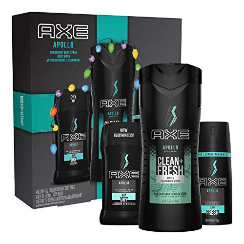 AXE Apollo Gift Set With Body Spray, Antiperspirant & Deodorant Stick