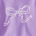 thumbnail image 4 of DJDLJWCJ Big Girls Long Sleeve Sweatshirts Crewneck Fleece Lined Pullover Relaxed Fit Soft Winter Warm Tops Purple Size 2-3Years, 4 of 8