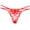 Red, variant on Womens Crotchless Panties Blue Thongs Women's Sexy Lingerie & Underwear Open Crotch Panties for Woman Ladies Underwear One Size