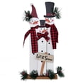 thumbnail image 1 of Letrero navideño Grace Home con diseño familiar de muñecos de nieve para decoración de sobremesa, 1 of 7