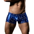thumbnail image 2 of Hombres atractivos Look Bronzing Shorts Trunks - Azul, M Yuyangstore Ropa Interior Para Hombre, 2 of 7