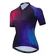 thumbnail image 3 of Maillot de ciclismo para mujer, camiseta de manga corta para ciclismo de montaña o carretera, color naranja y rosa, 3 of 5
