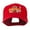 Red, variant on Football Field Goal Post and Ball Embroidered Cap - Black OSFM