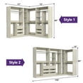 thumbnail image 3 of Homieasy 6-9 FT Closet System with Corner, Walk in Closet System with 6 Drawers, 6 Hanging Rods, and Open Storage Shelves, L-Shaped Heavy Duty Wardrobe Closet for Bedroom/Closet/Apartment, White Oak, 3 of 8