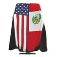 thumbnail image 5 of United States And Peru Flags Salon Barber Cape - Professional Hairdressing Waterproof Hair Cutting Cape With Adjustable Snap Closure-Haircut Apron For Hair Stylist And Home Use-55''X66'', 5 of 5