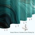 thumbnail image 6 of Teal and Gold Marble Glitter Waves Pattern Shower Curtain 36"x72" ,Bathroom Decorative Shower Curtains Set with 12 Hooks,Modern Waterproof Washable Shower Curtain, 6 of 6
