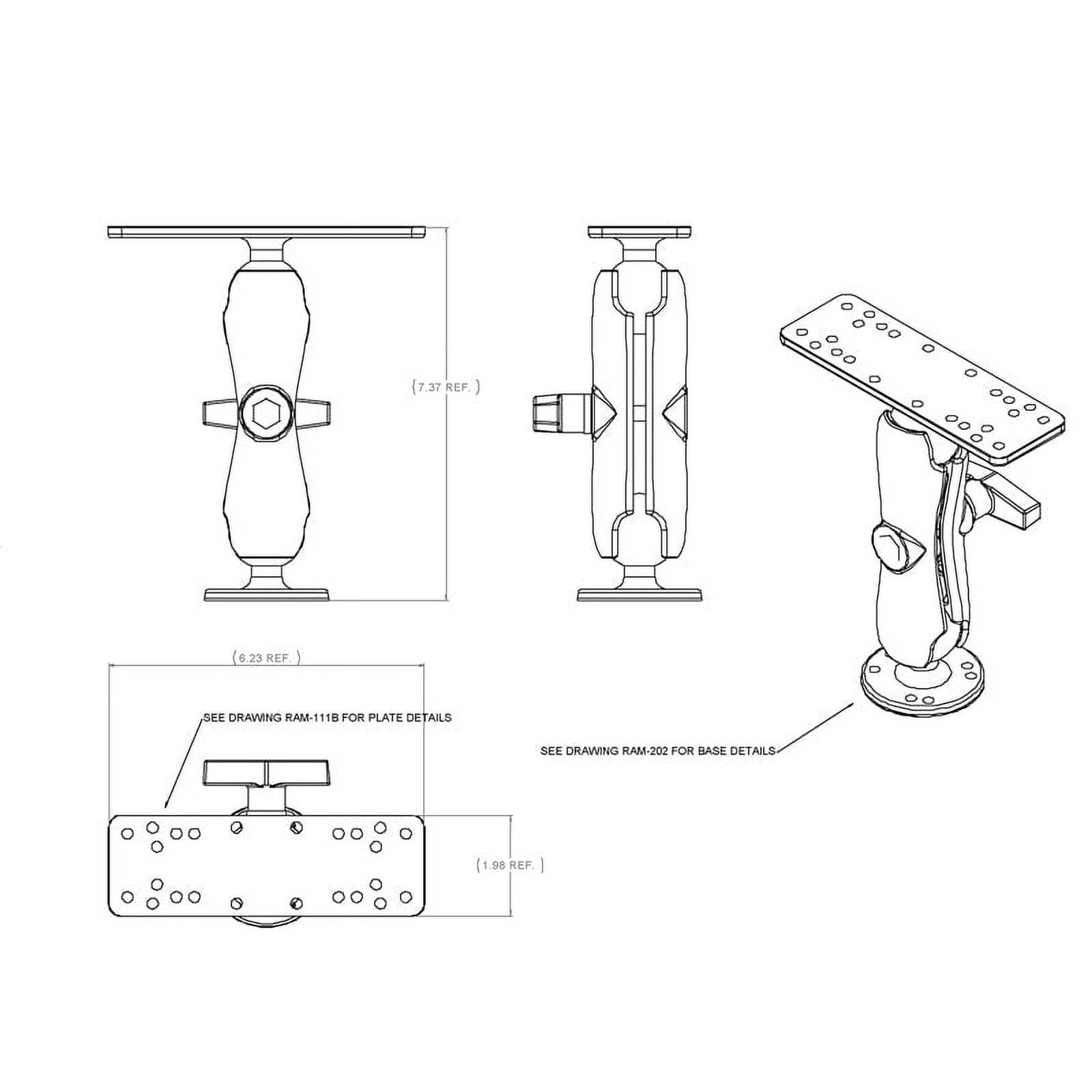 RAM Mounts Drill-Down Marine Electronic Mount