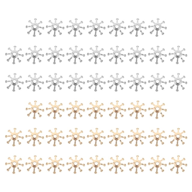 50pcs DIY Flower Bud Headdress Accessory Copper Hair Decor Hairpin Accessory