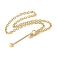 thumbnail image 2 of 304 Stainless Steel Toggle Heart Y Necklaces for Women Real 18K Gold Plated 19.69 inch(50cm), 2 of 5