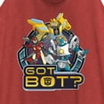 thumbnail image 2 of Women's Transformers: EarthSpark Got Bot Racerback Tank Top Red Heather Large, 2 of 4