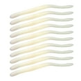 thumbnail image 2 of sunsanly 10Pcs 11.5cm/4.2g Soft Lure Spiral Pattern Simulation Tempting Angling Long Tail Breadworm Worm Fake Bait Outdoor Fishing, 2 of 7