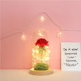 thumbnail image 3 of Rosa Artificial Flor Falsa Luz Led Decoración Para El Hogar En Cúpula De Vidrio Para Cumpleaños, Día De Acción De Gracias, Día De San Valentín Y Día De La Madre Inevent HA022976-00, 3 of 7