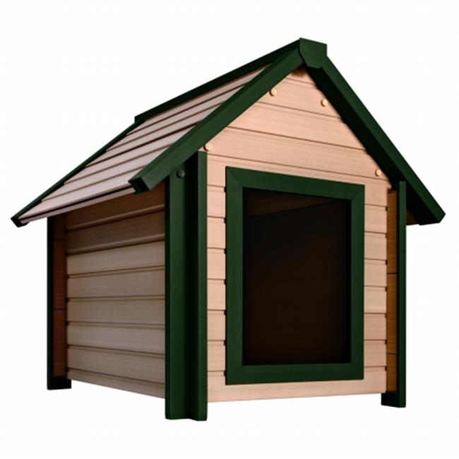 New Age Pet ECOH103SGN ecoFLEX Outdoor Bunk House Style Dog House Small