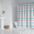 thumbnail image 2 of Blue and Red Christmas Pattern Shower Curtain 72"x84" ,Bathroom Decorative Shower Curtains Set with 12 Hooks,Modern Waterproof Washable Shower Curtain, 2 of 6