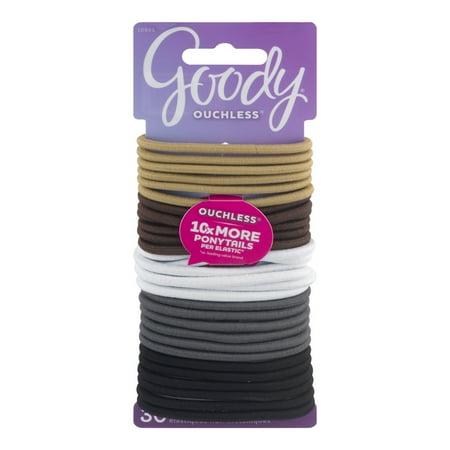 Goody Ouchless No-Metal Elastics - 30 CT