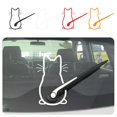 thumbnail image 2 of Cute Cats Car Windscreen Wiper Decals Funny Cat Moving Tail Reflective Stickers, 2 of 5