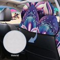 thumbnail image 4 of Uorisanigo Car Seat Towel Cover Front Car Seat Covers Universal Purple Mandala Floral Front Seat Cover Easy to Install Post Workout Sweat Washable Cover Fit Most Car, Truck, Suv, or Van, 4 of 8